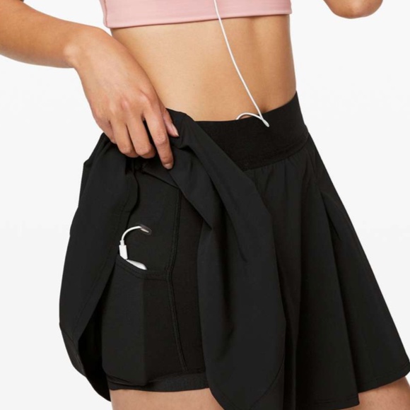 Lululemon Tennis Time Skirt – Black – Size 8 - Picture 3 of 8